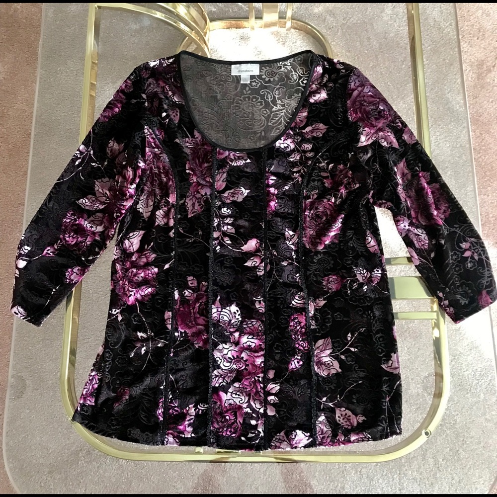 Dress Barn Embossed Sheer Top